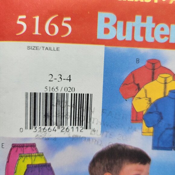 Butterick 5165 Kids Sewing Pattern Jacket Vest Skirt Pants & Headband Size 2-4 - Picture 2 of 4